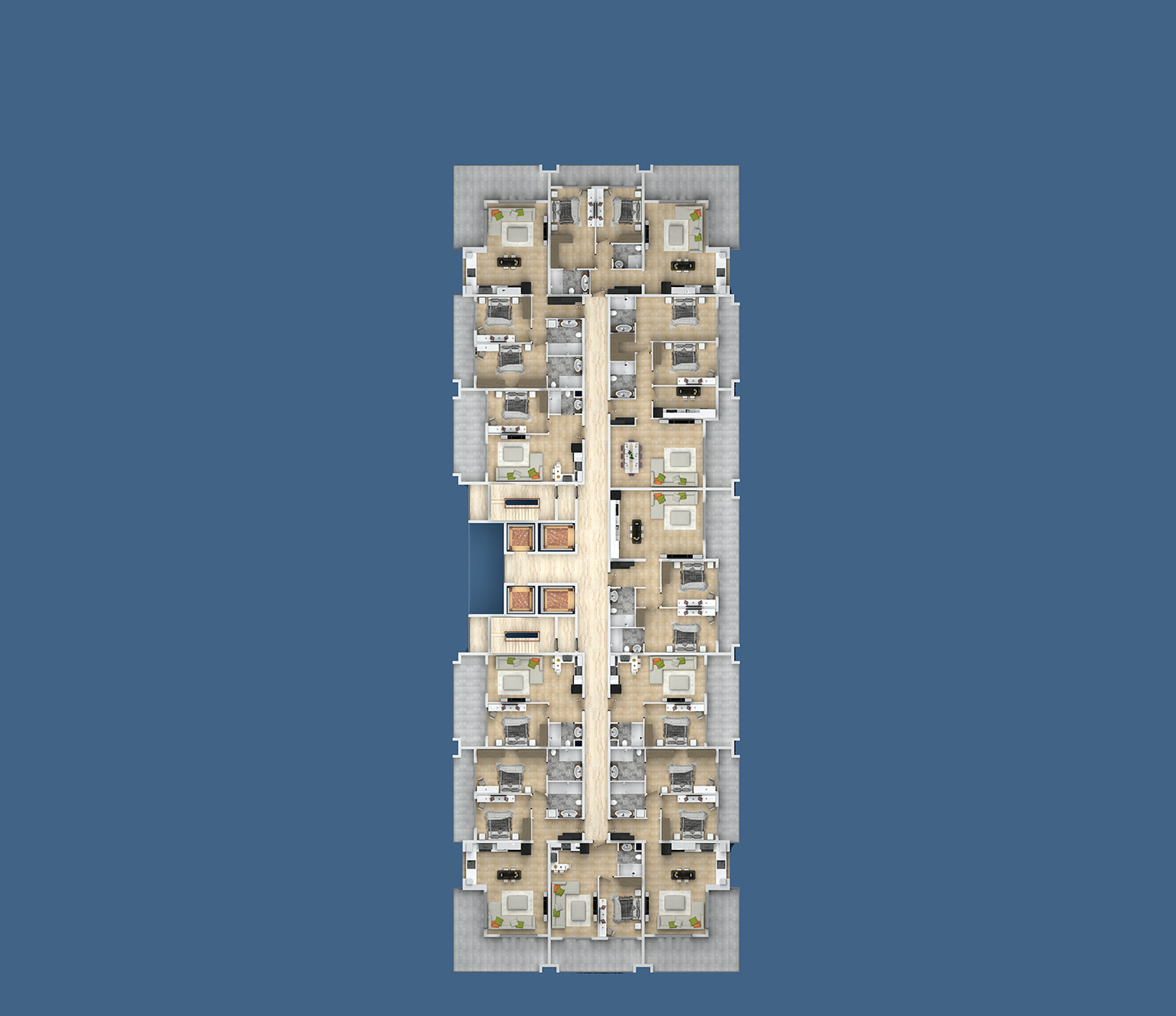 Gebäudeplan 6 Etage “B” Yekta Kingdom Premium