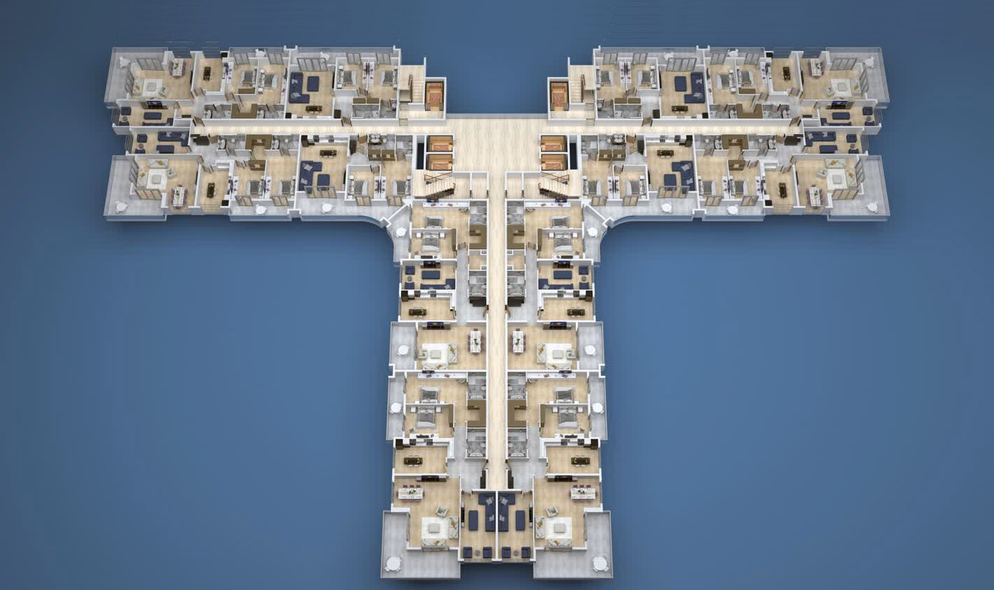 Gebäudeplan 3 Etage “A” Yekta Kingdom Premium