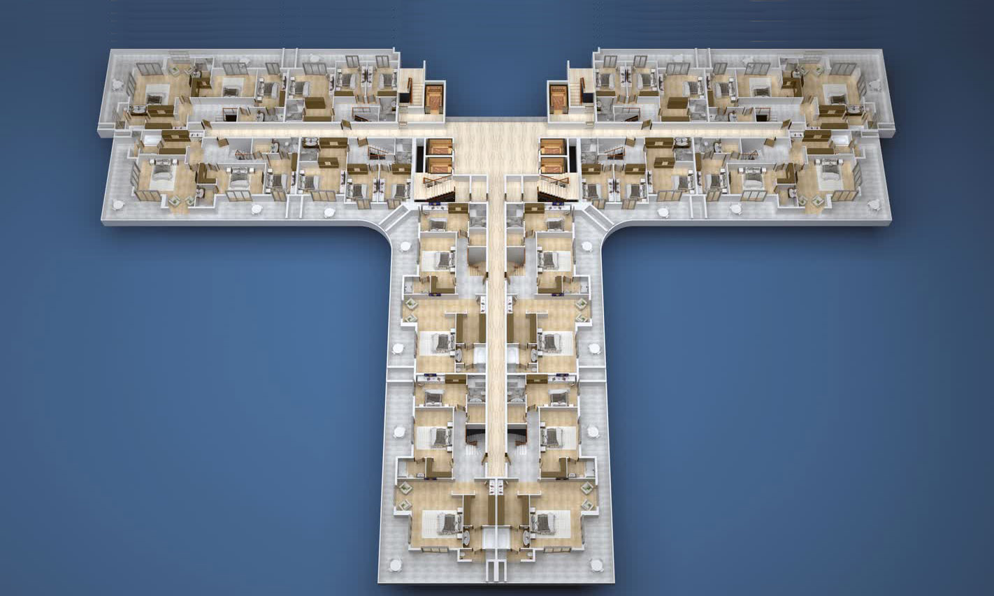 Floor plans of apartments 12 floor «A» Yekta Kingdom Premium